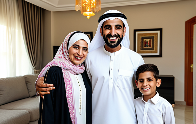 가족상담사가 운영하는 블로그 성공 전략 - **

"A professional Arab businesswoman in a modest, tailored abaya and hijab, standing confidently i...