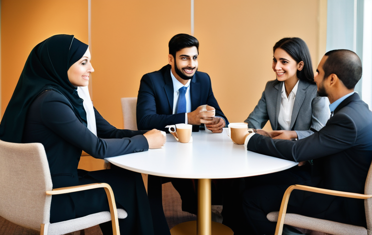 가족상담사가 추천하는 전문 컨퍼런스 - **Prompt:** A diverse group of professional family counselors, both male and female, from various ag...